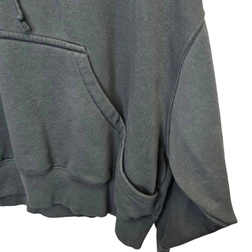 Nike Women's L Pheonix Fleece Oversized Pullover Seaweed Green Hoodie